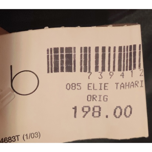 Elie Tahari 100% silk black keyhole halter NWT - Picture 3 of 3